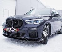 Губа на передний бампер BMW X5 F15 версия M
