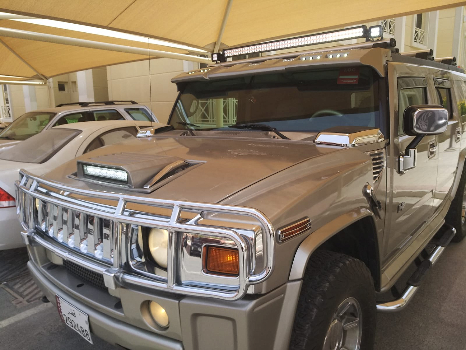 Visor on the roof  with LIGHTS (primed)