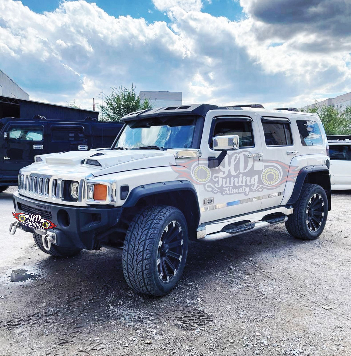 Side skirts HDTuning for HUMMER H3