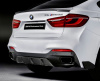 Диффузор на задний бампер BMW X6 F16 версия M