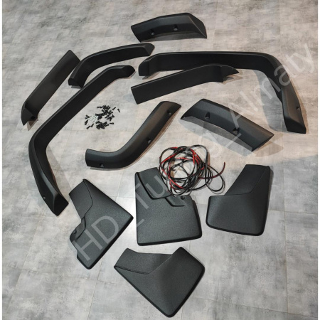 Fender flares Bushwacker style + mud flaps +80mm